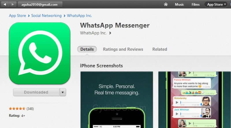 Download WhatsApp on iPad