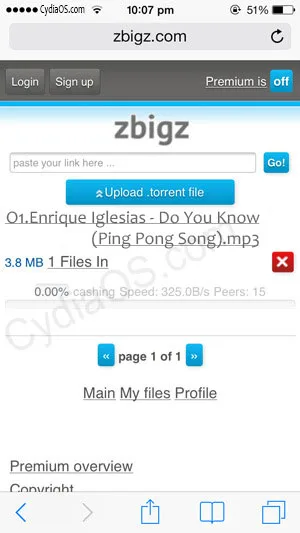 zbigz - tap the link to download the file