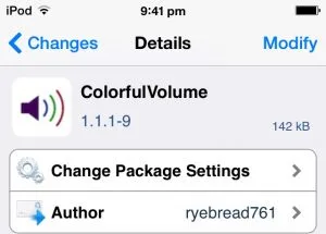 colorfulvolume free cydia tweak