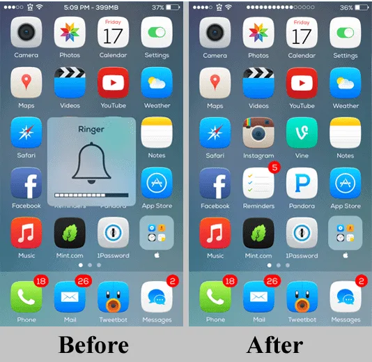 StatusHUD 2 iOS 8.1.2