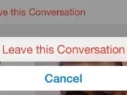 Leave Group Message on iPhone