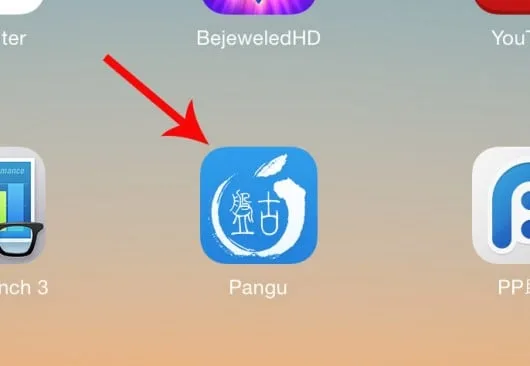 Pangu icon remains iOS 8.1