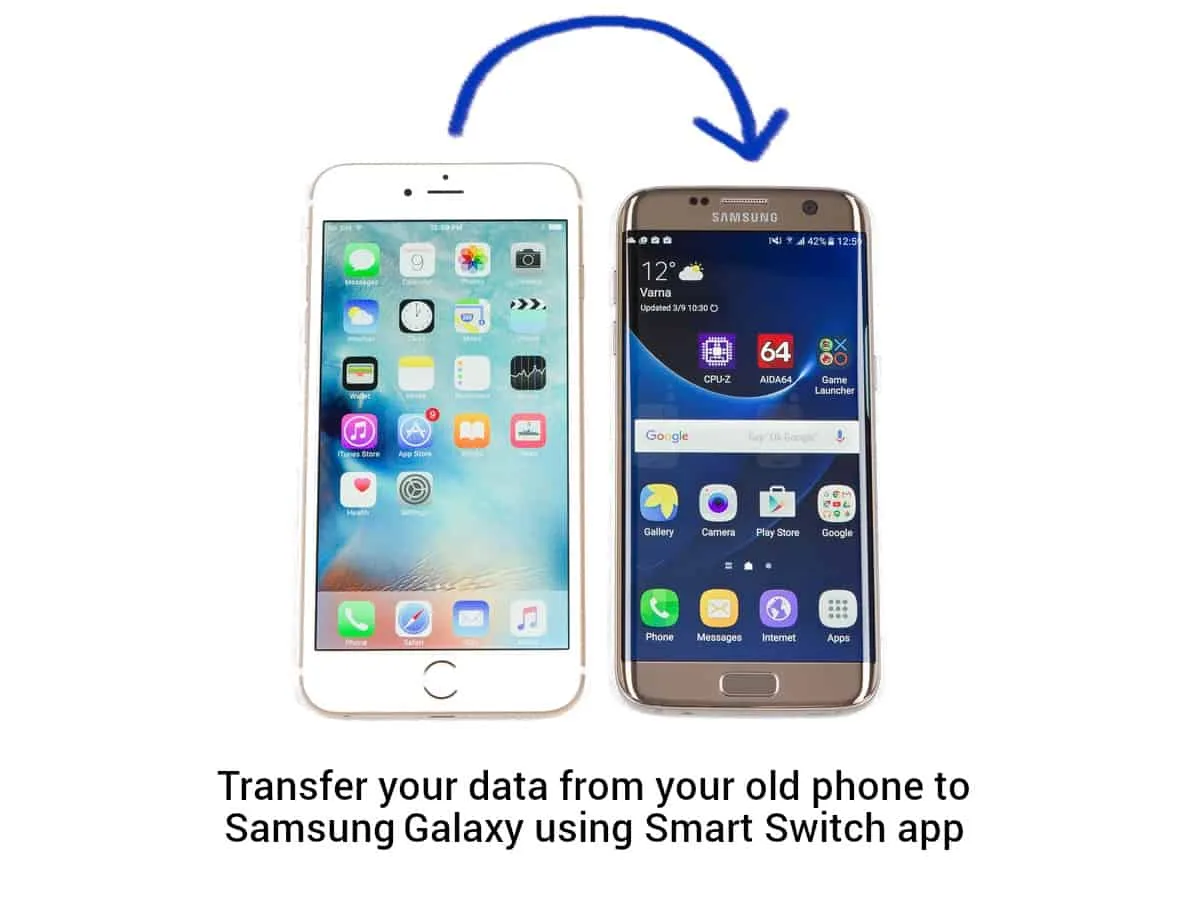 data transfer from iPhone to Samsung Galaxy