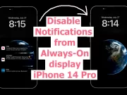 Disable Notifications Always-On display