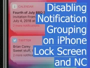 iPhone notification grouping problem NC and LC